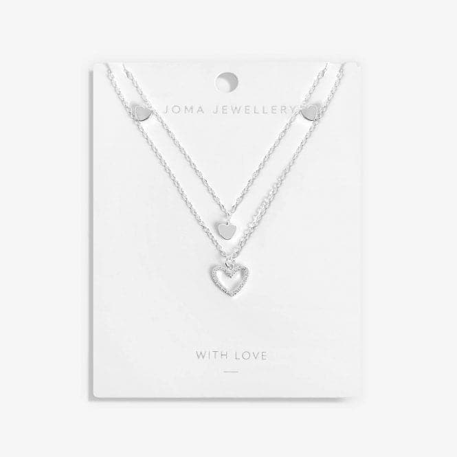 Lila Heart Layered Necklace 5914Joma Jewellery5914