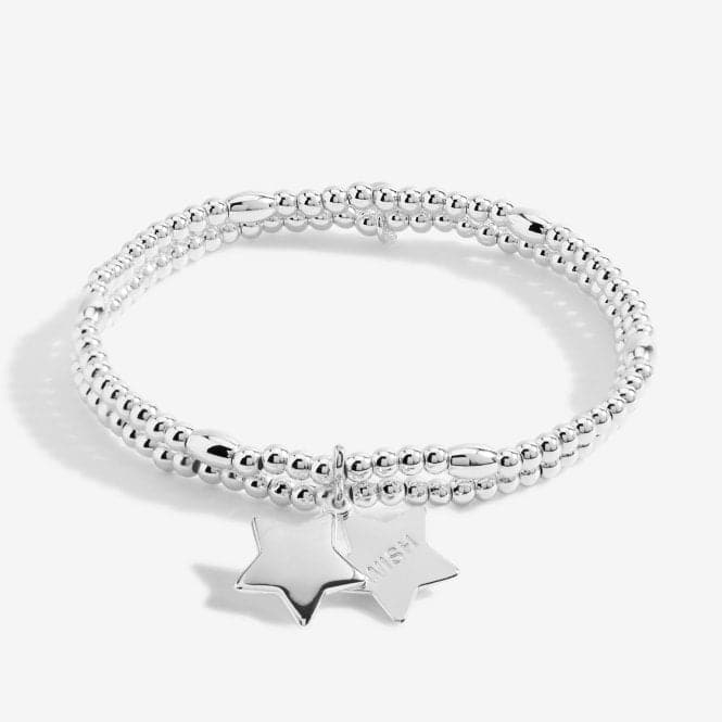 Lila Star Silver 17.5cm Stretch Bracelet 6387Joma Jewellery6387