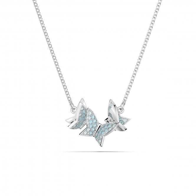 Lilia Rhodium Plated Butterfly Necklace 5662181