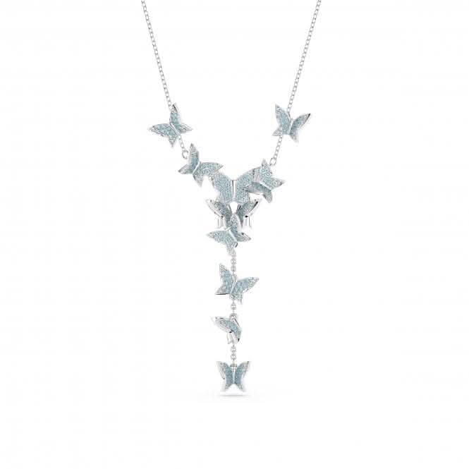 Lilia Y Rhodium Plated Butterfly Necklace 5662179