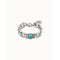 Linda Turquoise Metal Natural Stone BraceletUNOde50PUL2275TQSMTL0U