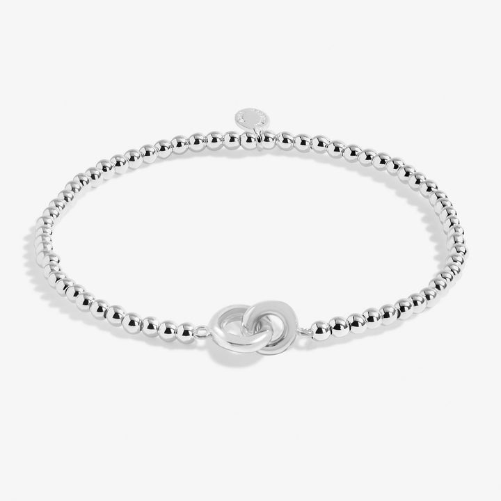 Linked Circles Silver Plated 23cm Anklet 8627Joma Jewellery8627