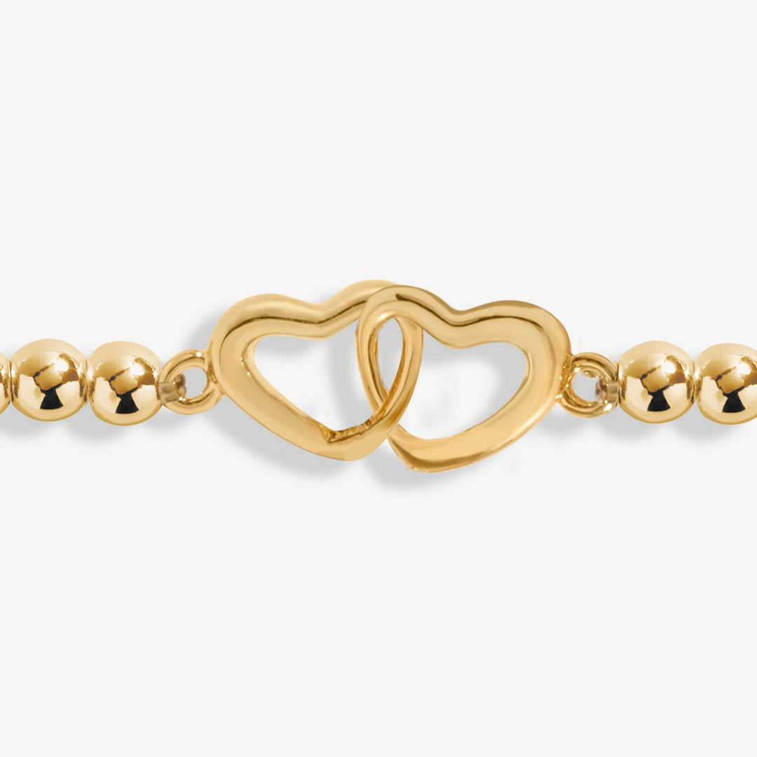 Linked Heart Gold Plated 23cm Anklet 8628Joma Jewellery8628