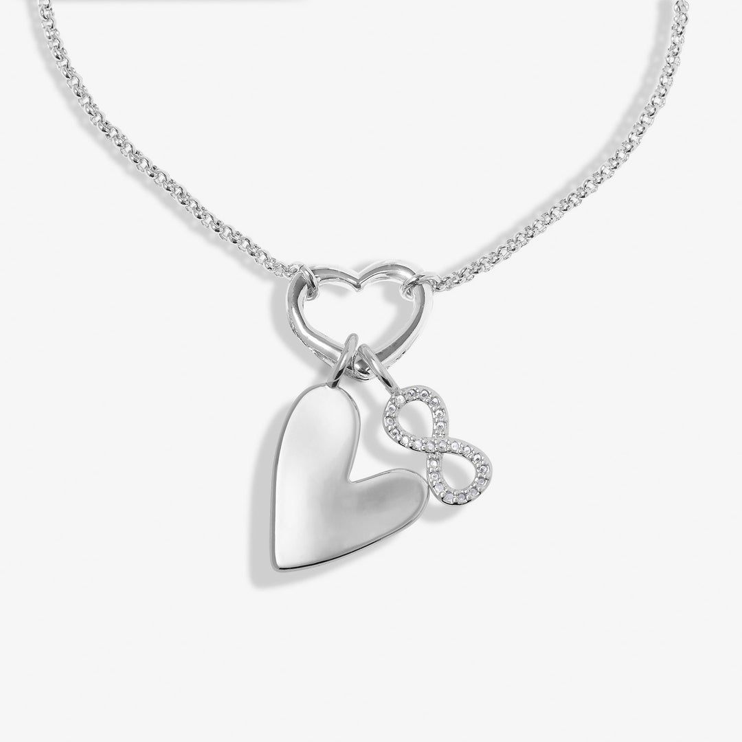 Little Links Heart Clasp Forever Heart Charms Silver Plated Bracelet 7542Joma Jewellery7542