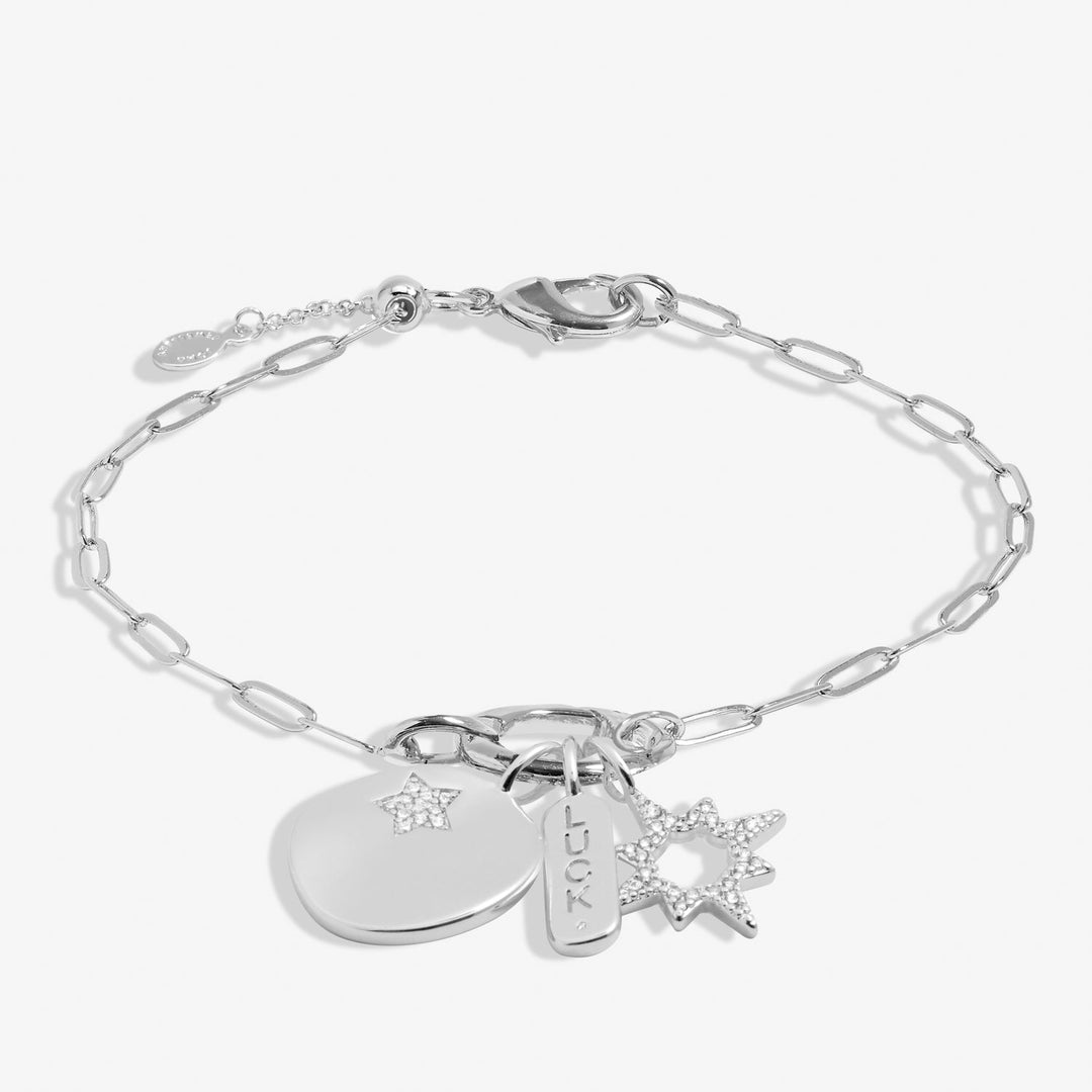 Little Links Oval Clasp Luck Charms Silver Plated Bracelet 7543Joma Jewellery7543