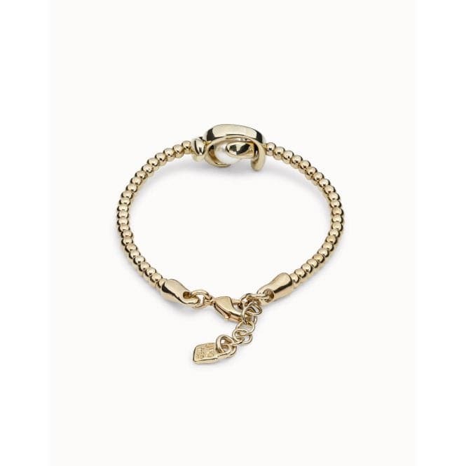 Little Moon White Metal Pearl Shell BraceletUNOde50PUL2212BPLORO0M