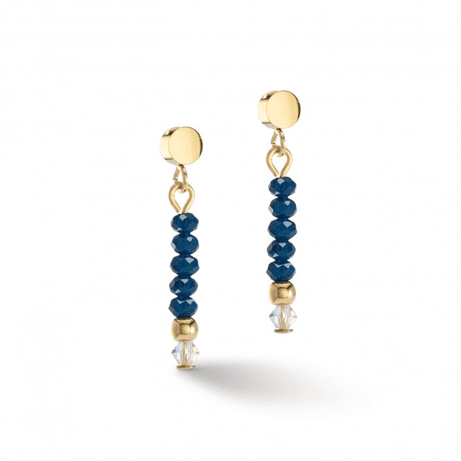 Little Twinkle Gold - Dark Blue Earrings 2033/21 - 0721Coeur De Lion2033/21 - 0721