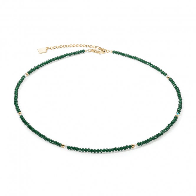 Little Twinkle Gold - Dark Green Necklace 2033/10 - 0521Coeur De Lion2033/10 - 0521