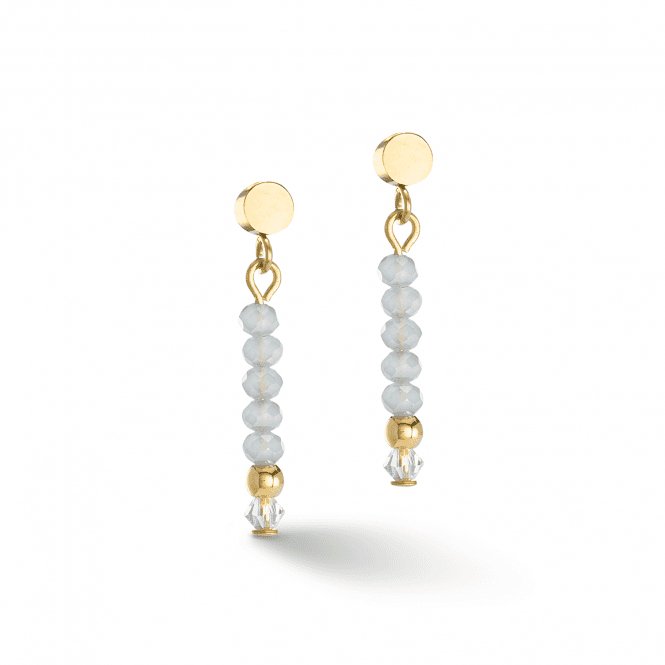 Little Twinkle Gold - Ice Blue Earrings 2033/21 - 0730Coeur De Lion2033/21 - 0730