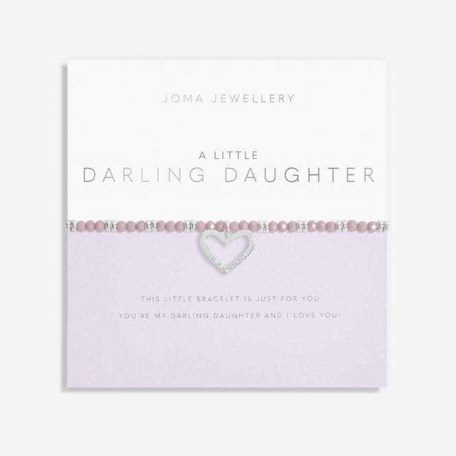 Live Life In Colour Darling Daughter Silver And Lilac 17.5cm Bracelet 6227Joma Jewellery6227