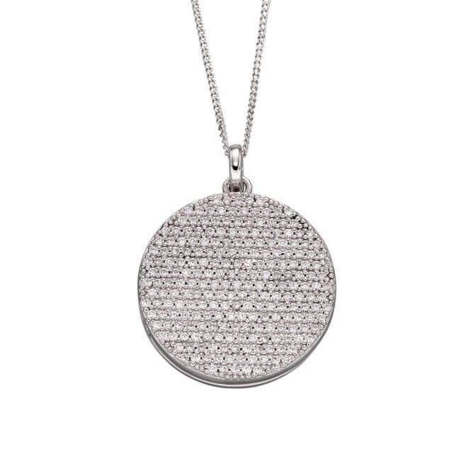 Locket Round Full Pave Pendant P4793CFiorelli SilverP4793C