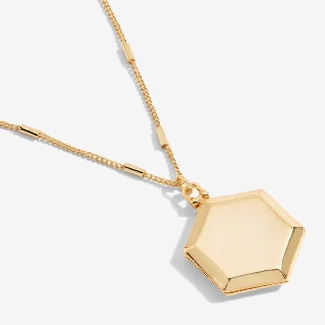 Lockets Choose To Shine Hexagon Gold 46cm + 5cm Necklace 6384