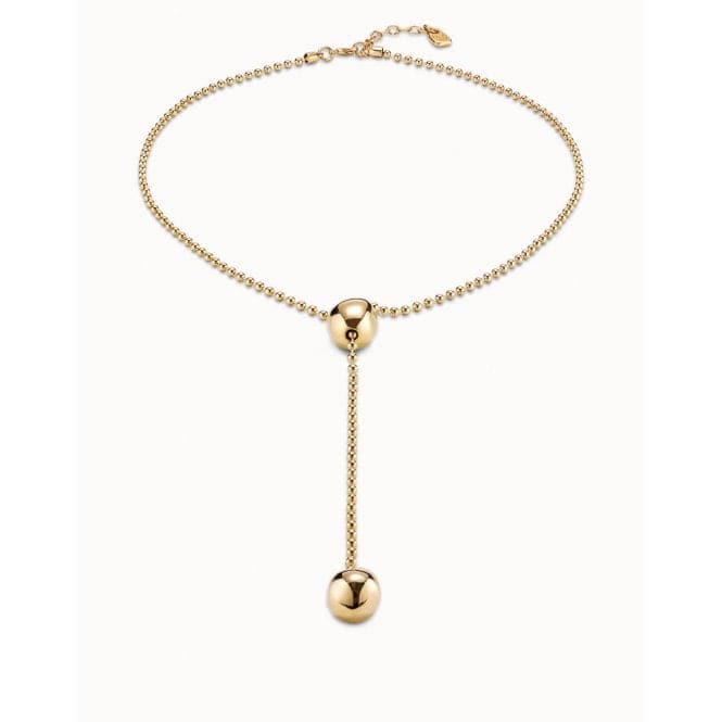 Lonely Planet Golden Metal NecklaceUNOde50COL1416ORO0000U