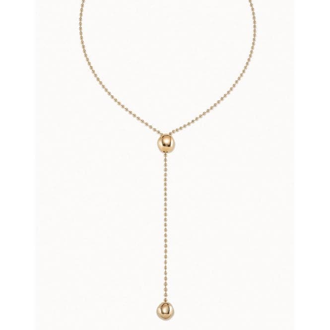 Lonely Planet Golden Metal NecklaceUNOde50COL1416ORO0000U