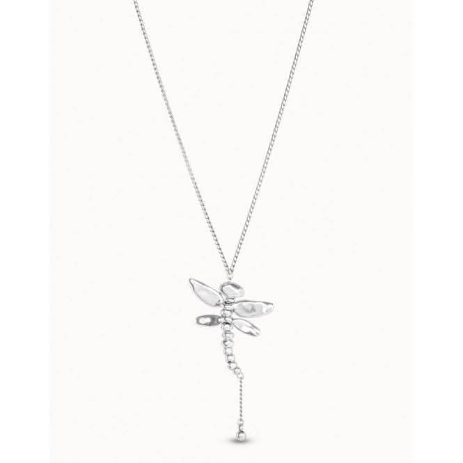 Longdragonfly Silver Metal NecklaceUNOde50COL0976MTL0000U