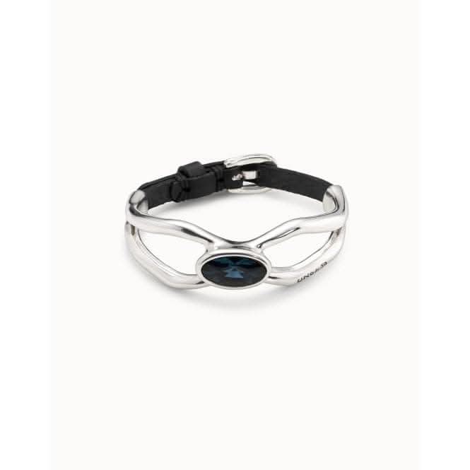 Lord Blue Metal Faceted Crystal BraceletUNOde50PUL2250AZUMTL0L