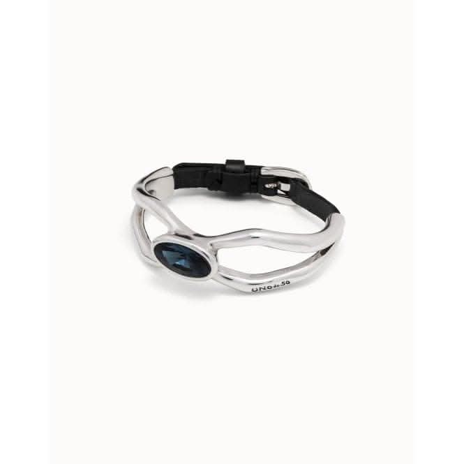 Lord Blue Metal Faceted Crystal BraceletUNOde50PUL2250AZUMTL0L