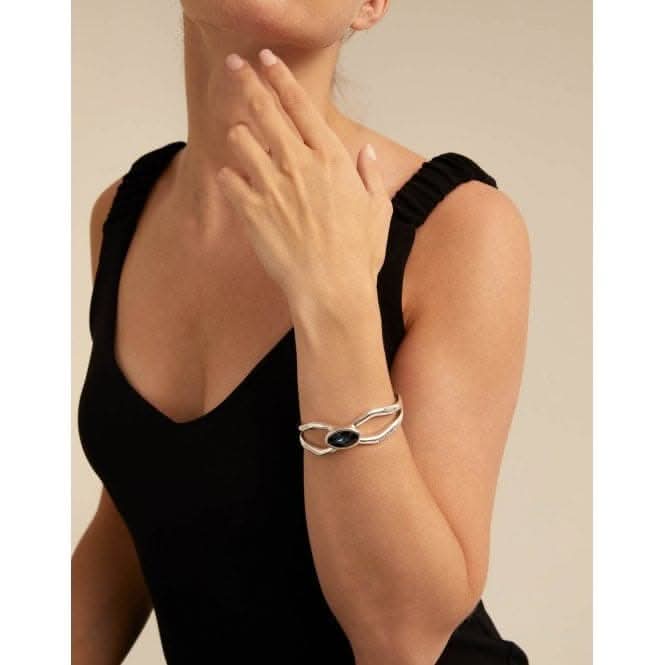 Lord Blue Metal Faceted Crystal BraceletUNOde50PUL2250AZUMTL0L