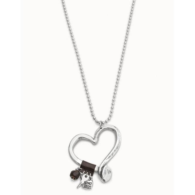 Love At First Sight Silver Metal NecklaceUNOde50COL0474MTMR