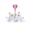 Love Birds Pink Heart Light Multi Coloured 5492226Swarovski5492226