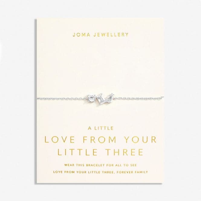 Love From Your Little Ones three Silver Plated 18cm + 3cm   Bracelet 7303Joma Jewellery7303