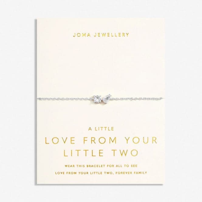 Love From Your Little Ones Two Silver Plated 18cm + 3cm   Bracelet 7302Joma Jewellery7302