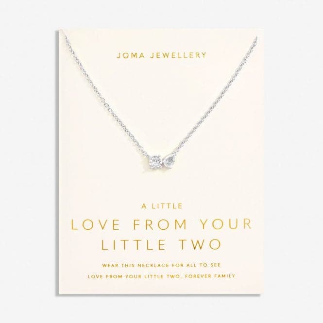Love From Your Little Ones Two Silver Plated 46cm + 5cm   Necklace 7299Joma Jewellery7299