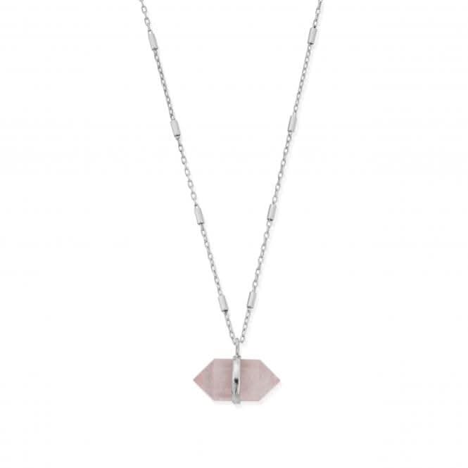 Love Goddess Rose Quartz Double Point Necklace SNCC3192ChloBoSNCC3192