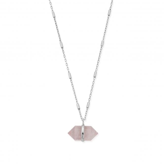 Love Goddess Rose Quartz Double Point Necklace SNCC3192ChloBoSNCC3192