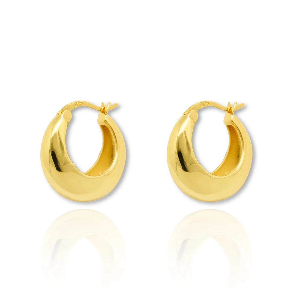 Love Local Anna Chunky Hoops 1,2cmLove Local JewelleryER1815 - G