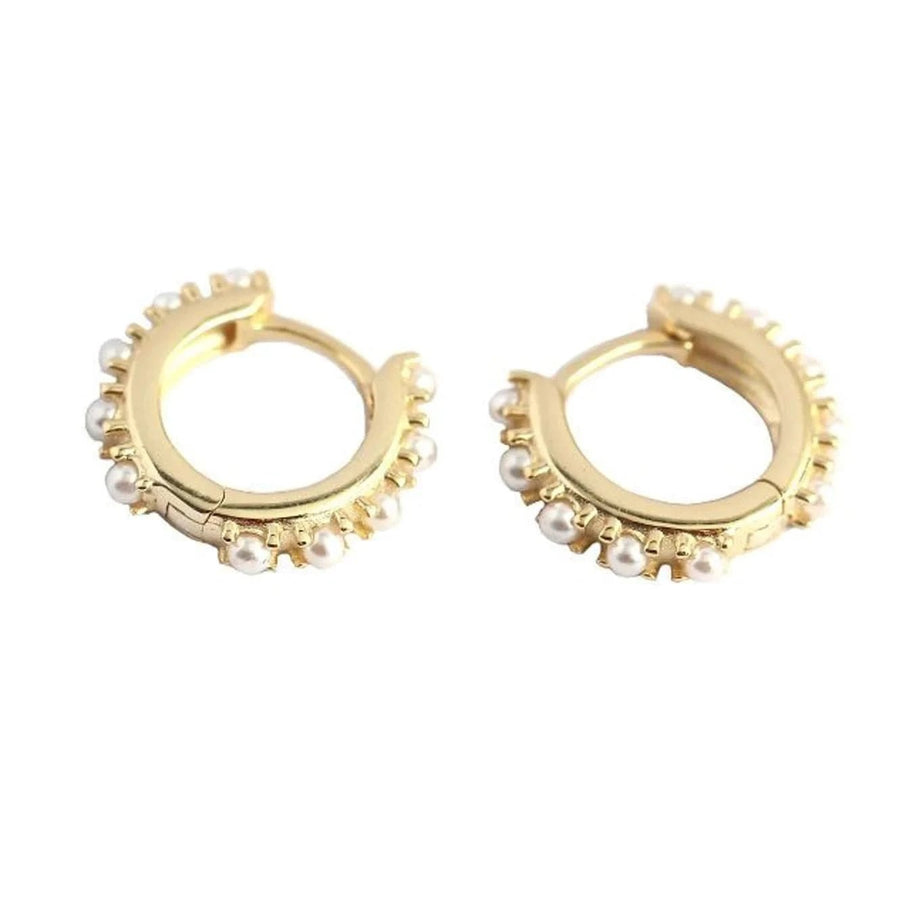 Love Local Brooke Pearl Hoops 1,3cmLove Local JewelleryER2603 - g