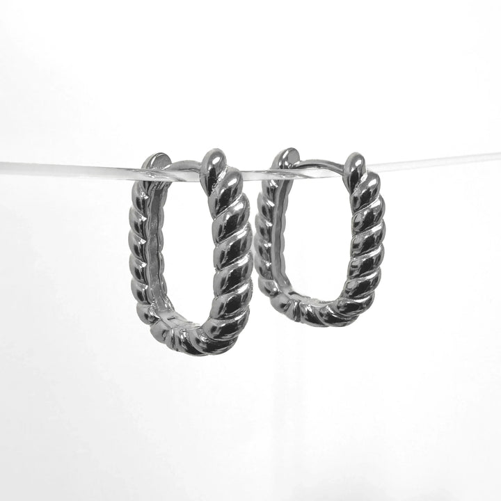 Love Local Brooklyn Twist Hoops 2cmLove Local JewelleryER2354 - S