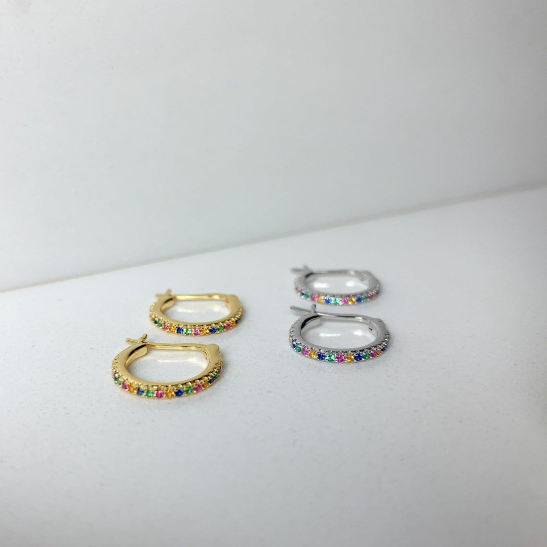 Love Local Frida Rainbow Hoops 1,3cmLove Local JewelleryER1819 - G