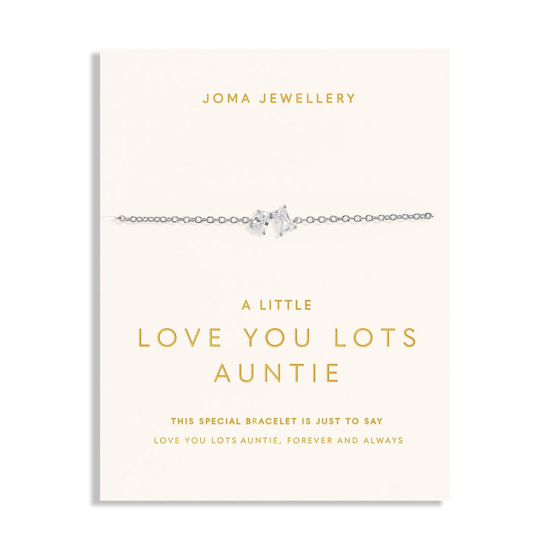 Love You Lots Love You Auntie Silver Plated Bracelet 7700Joma Jewellery7700