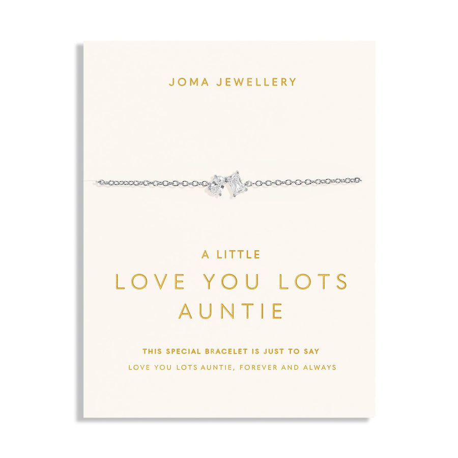 Love You Lots Love You Auntie Silver Plated Bracelet 7700Joma Jewellery7700