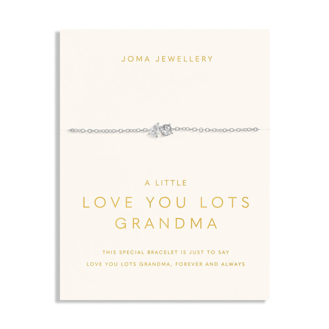 Love You Lots Love You Grandma Silver Plated Bracelet 7704Joma Jewellery7704