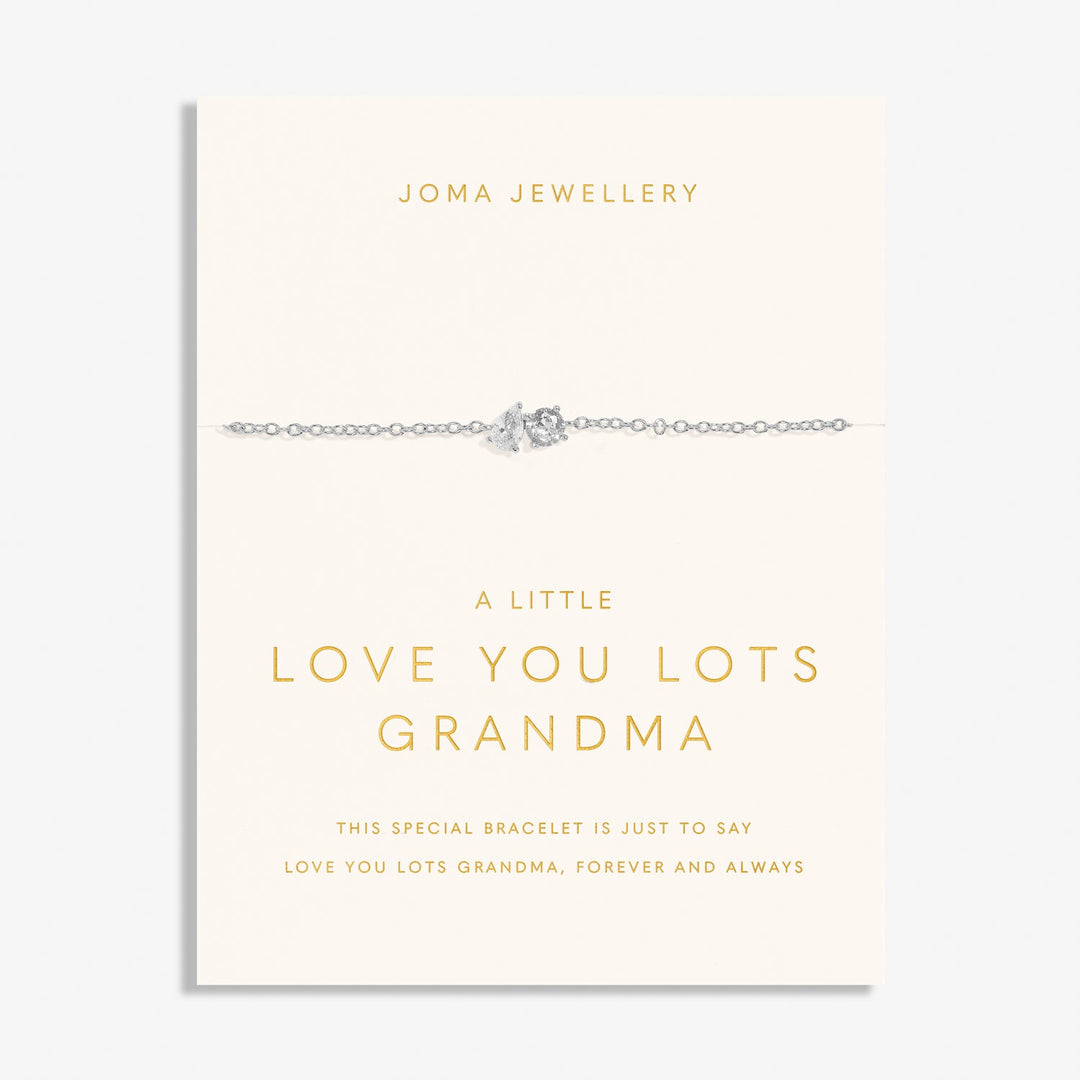 Love You Lots Love You Grandma Silver Plated Bracelet 7704Joma Jewellery7704