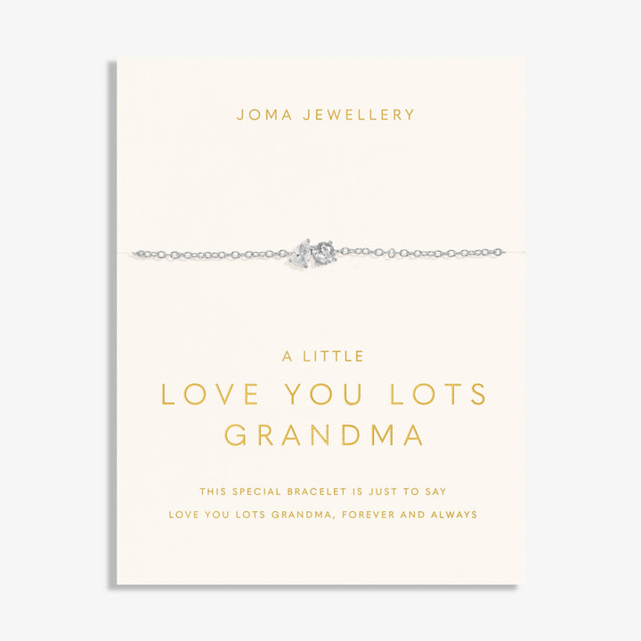 Love You Lots Love You Grandma Silver Plated Bracelet 7704Joma Jewellery7704