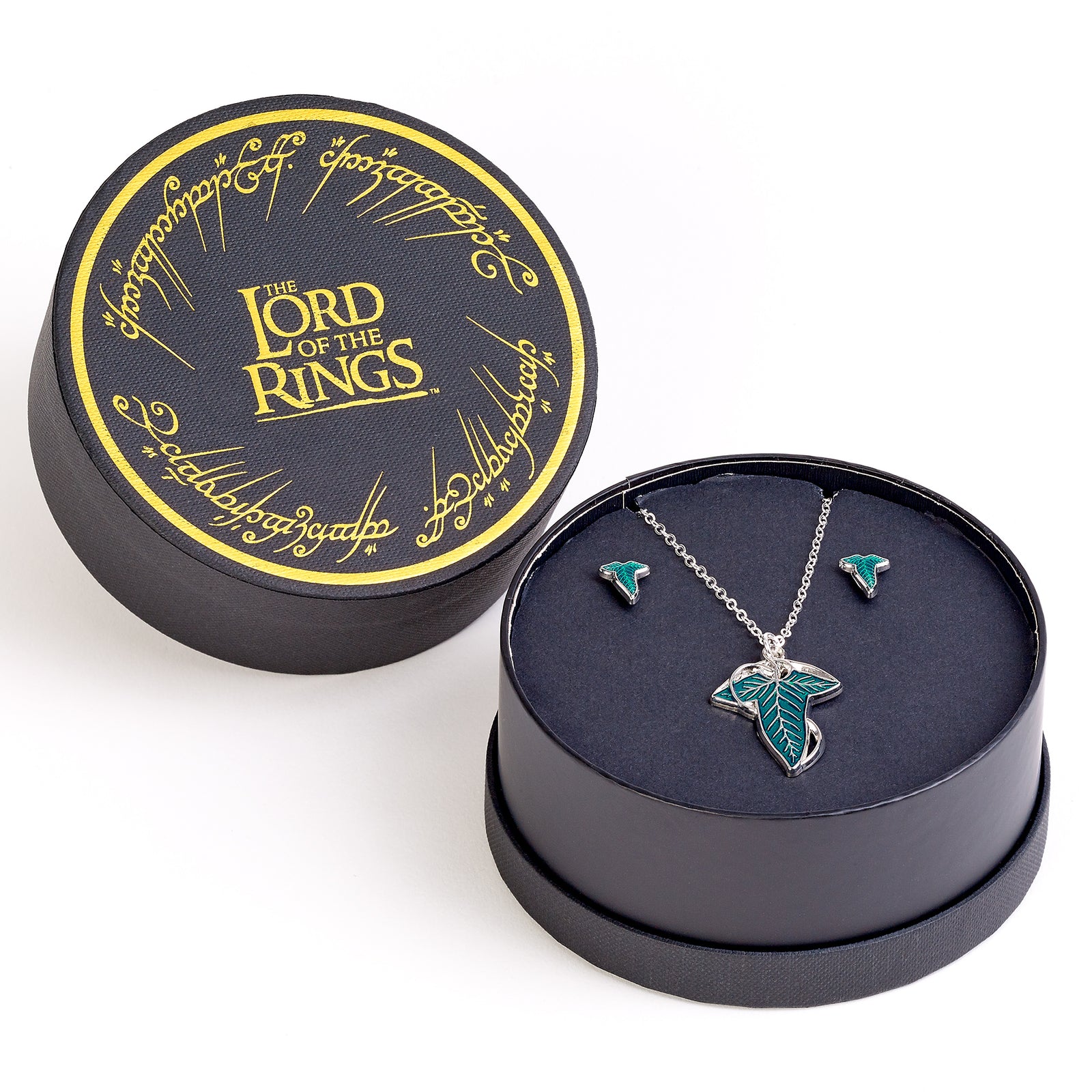 The Lord of the rings Leaf of Lorien Earrings and Necklace Gift Set LRGS0001