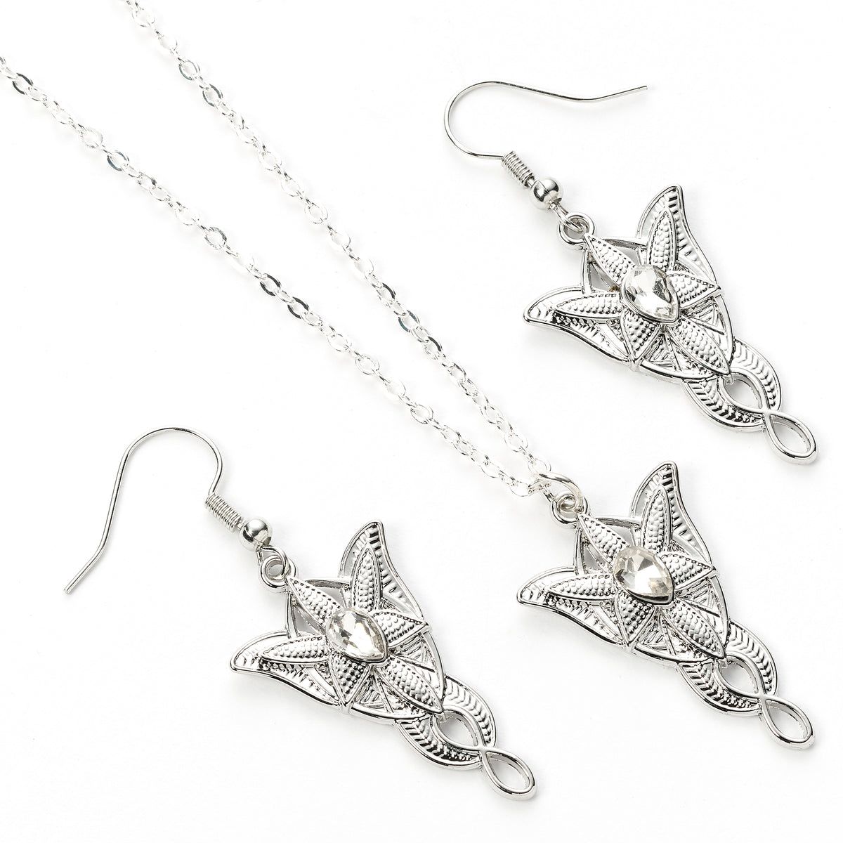 The Lord of The Rings Evenstar Earrings and Necklace Gift Set LRGS0002