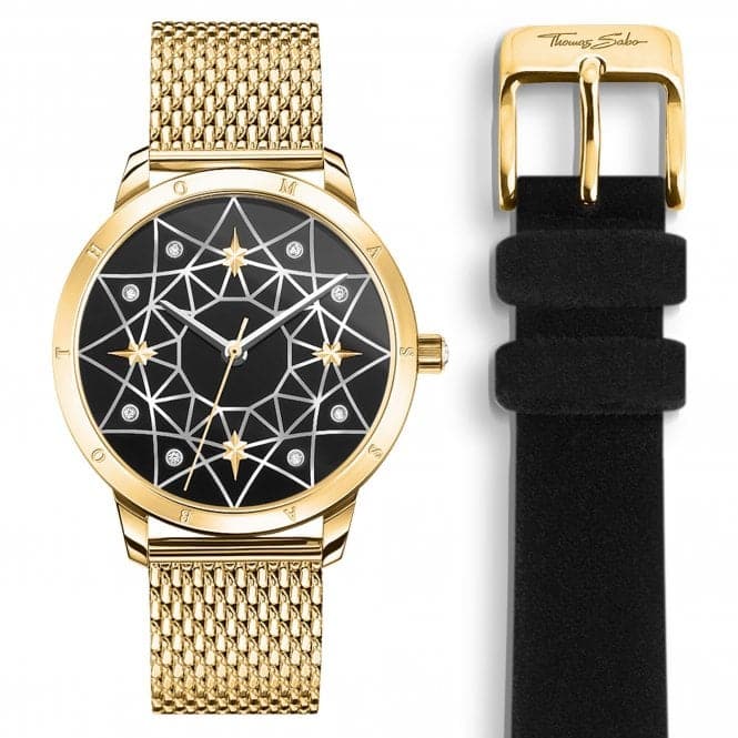 lSpirit Cosmos Starry Sky Gold Watch SET _WA0373 - 275 - 203Thomas Sabo WatchesSET_WA0373 - 275 - 203