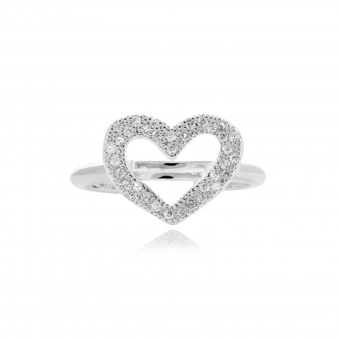 Lucia Lustre Heart Organic Pave Ring 4803Joma Jewellery4803