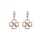 Lucky in Love Drop Rose Gold Accents Earrings DE635Hot DiamondsDE635