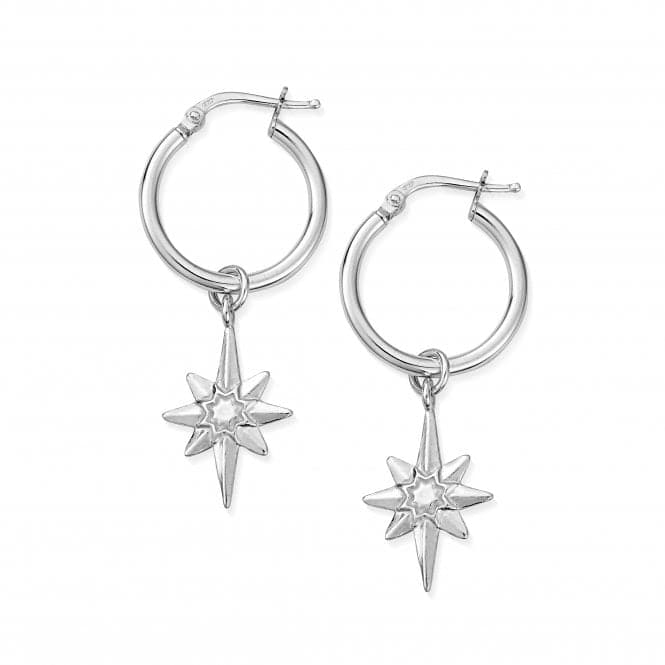 Lucky Star Hoop Earrings SEH2066ChloBoSEH2066