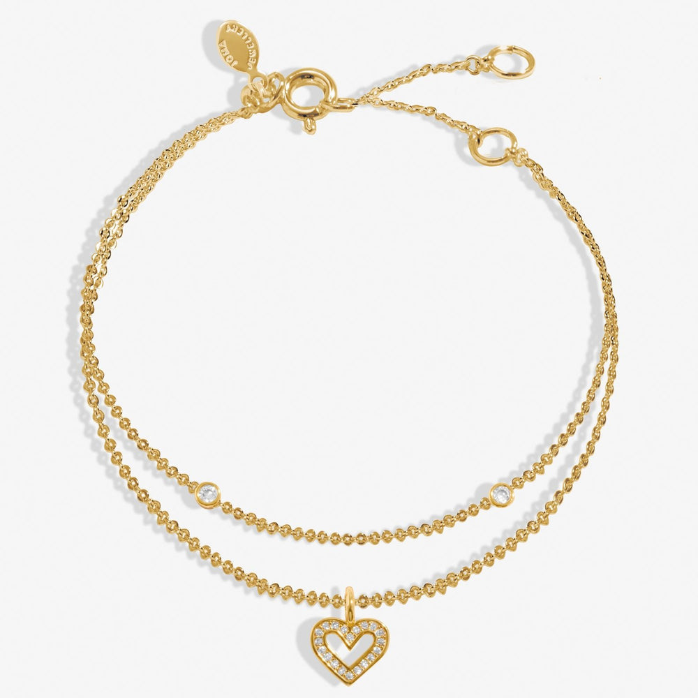 Lumia Heart Gold Plated 16cm + 3cm Extender Bracelet 8642Joma Jewellery8642