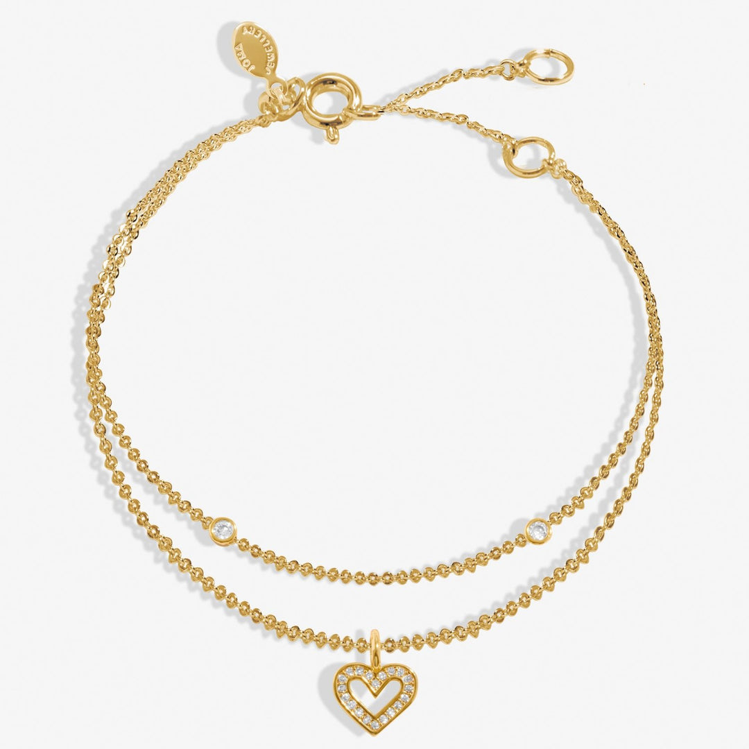 Lumia Heart Gold Plated 16cm + 3cm Extender Bracelet 8642Joma Jewellery8642