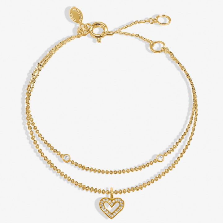 Lumia Heart Gold Plated 16cm + 3cm Extender Bracelet 8642Joma Jewellery8642