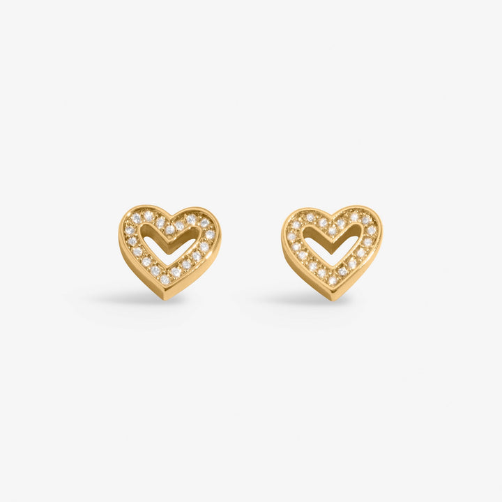 Lumia Heart Gold Plated Earrings 8648Joma Jewellery8648