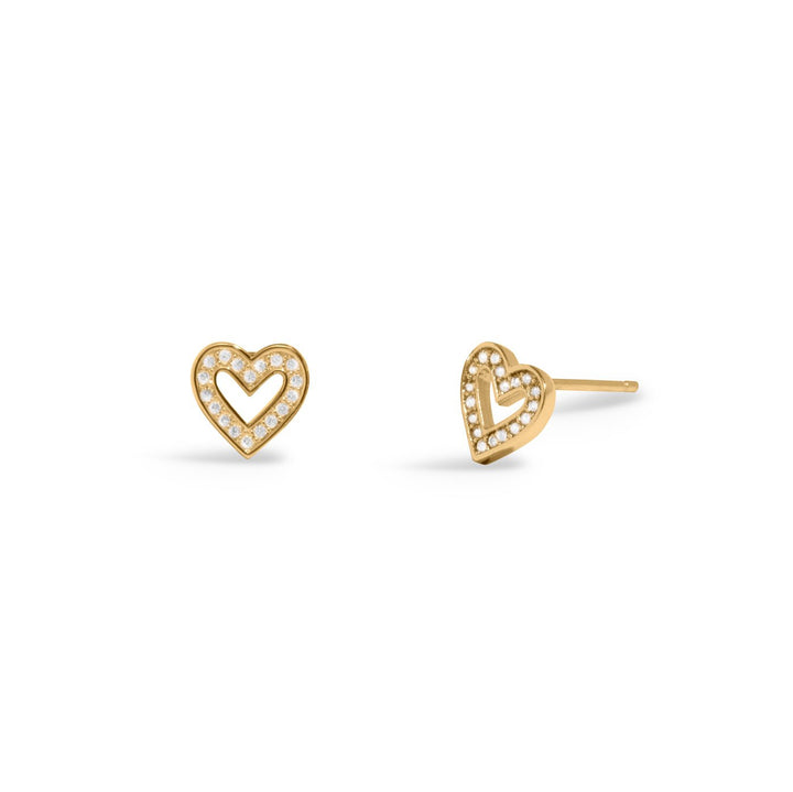 Lumia Heart Gold Plated Earrings 8648Joma Jewellery8648