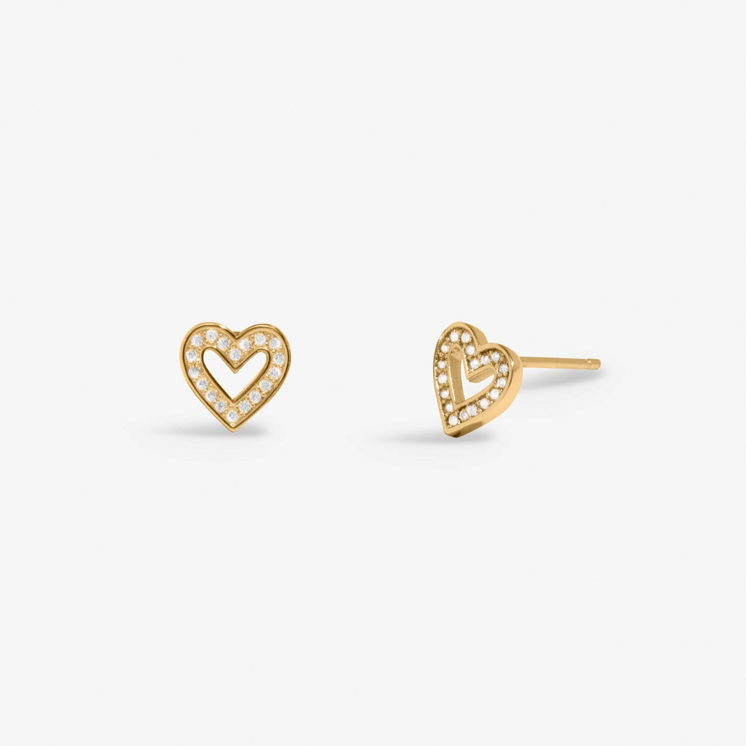 Lumia Heart Gold Plated Earrings 8648Joma Jewellery8648